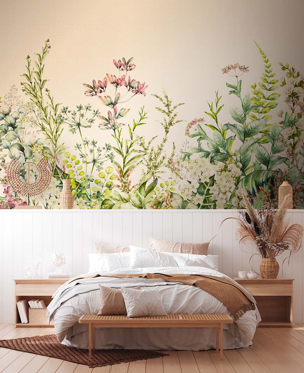 Field Flowers Wall Art - Handmade Floral Canvas Painting for Home Decor | Perfect for Living Room, Bedroom & Office