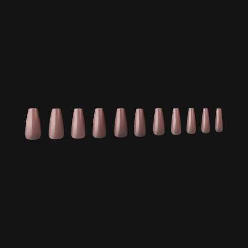 Apres Gel X Neutral Mia Natural Nail Tips 150pc - Medium Coffin Shape for DIY Manicures & Salon Nails | Perfect for Home, Bridal, or Professional Use