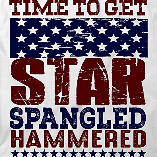 Patriotic Star Spangled Hammered T-Shirt | USA Flag Graphic Tee | Funny American Pride Shirt for Men & Women | Perfect for 4th of July, BBQ Parties & Casual Wear