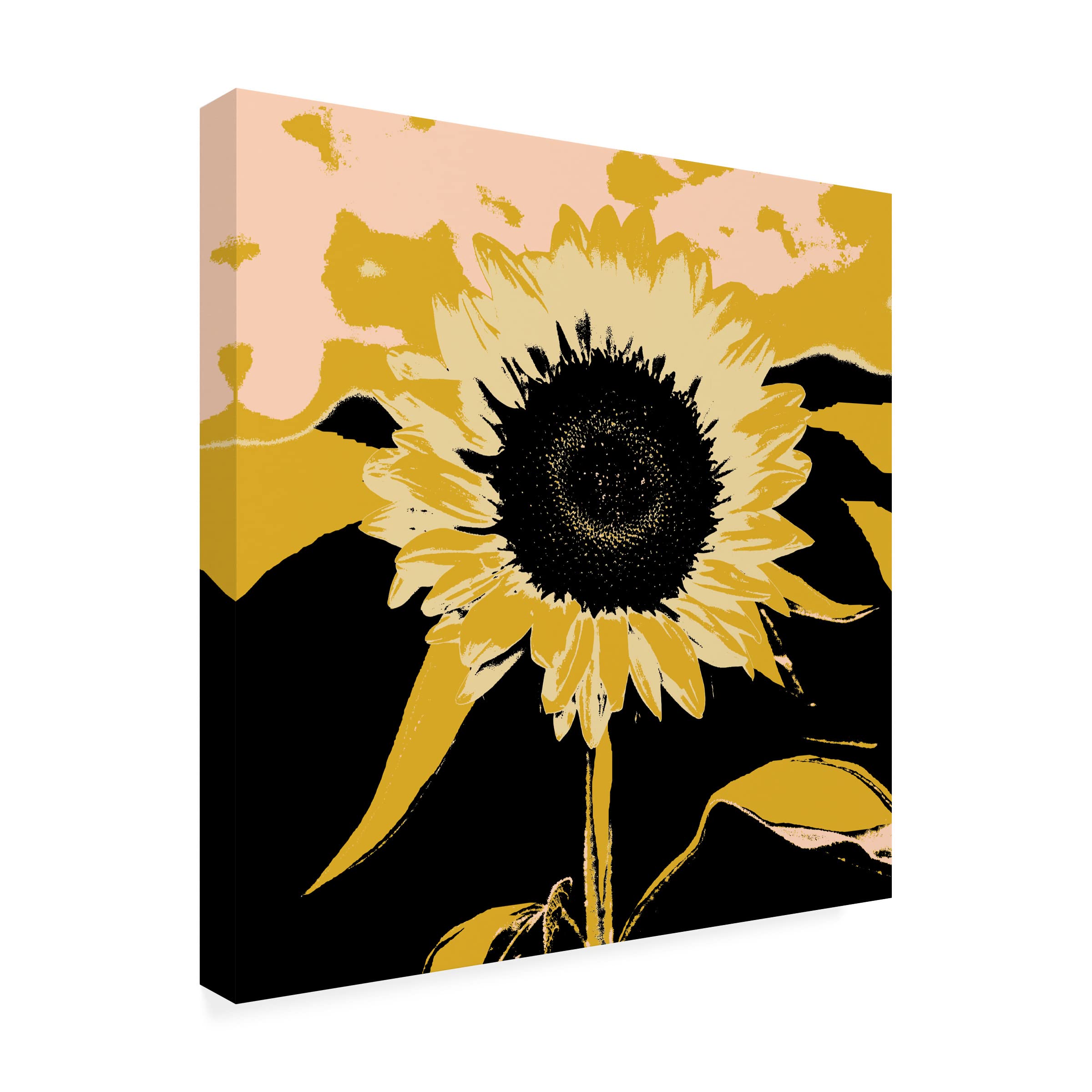 Jacob Green 'Pop Art Sunflower IV' Canvas Wall Art Print - Modern Home Decor for Living Room, Bedroom & Office