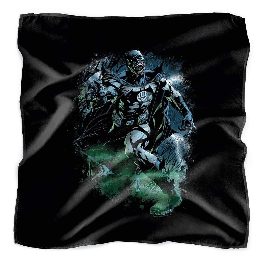 Green Lantern Black Lantern Batman Bandana - 21x21 Inch Superhero Cosplay Scarf for Comic Con & Halloween Costume Accessories
