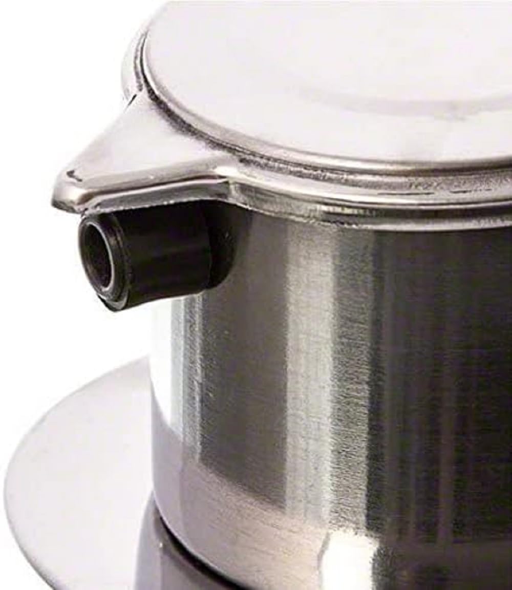 TrueCraftware - Set of 2 Stainless Steel Single Cup Coffee Brewers - Vietnamese Drip Coffee Maker with Infuser Filter for Home, Kitchen & Restaurants - Perfect for Iced Coffee, Espresso & Pour Over Brewing