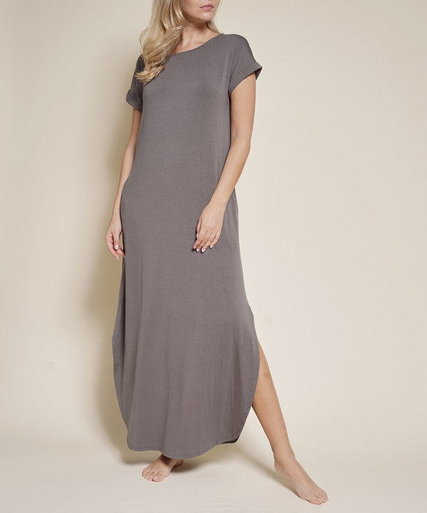 Bamboo Maxi Dress for Women - Eco-Friendly Summer Long Dress - Boho Flowy Beach Dress for Vacation, Party, and Casual Wear