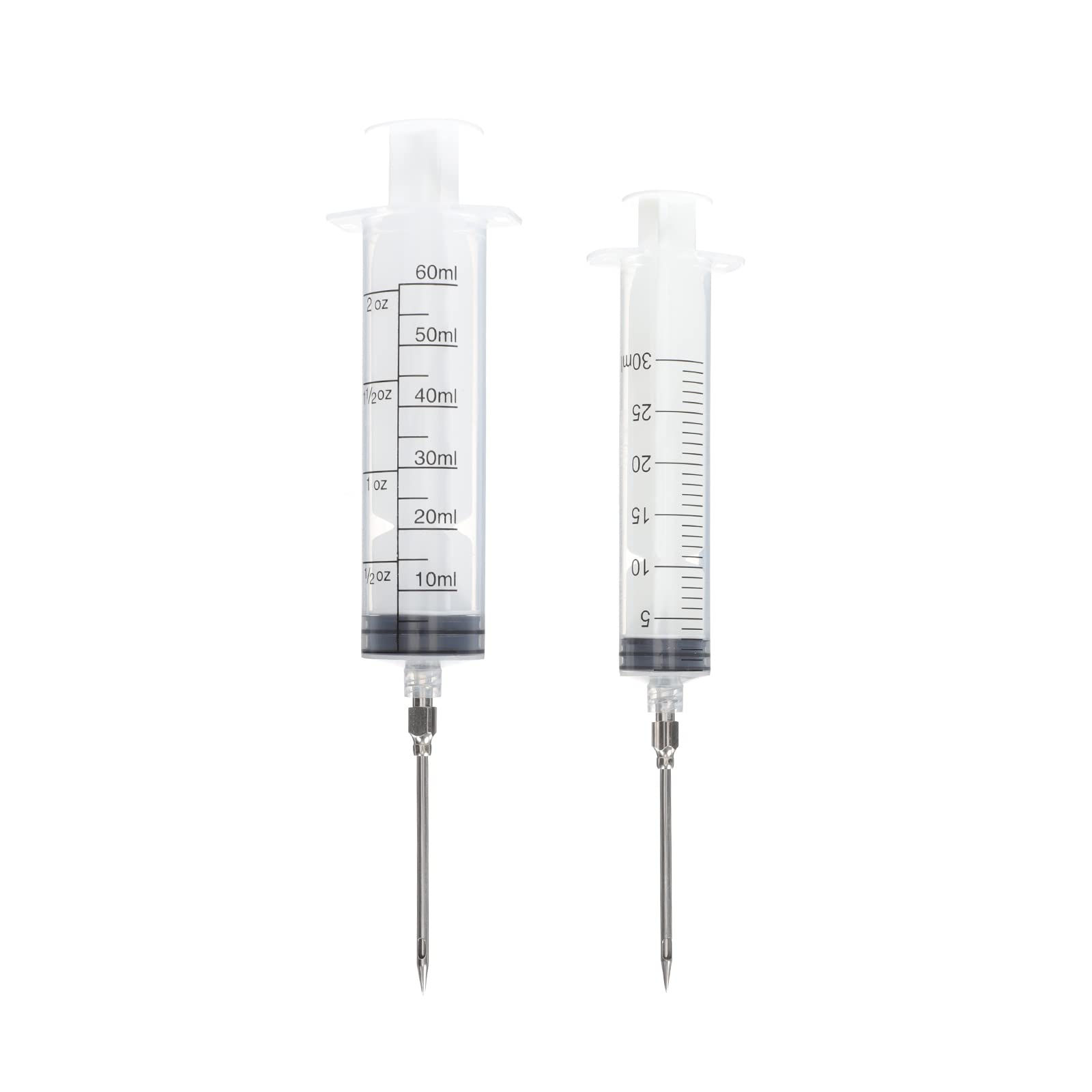 Happyyami 2-Piece Meat Marinade Injector Kit - Stainless Steel Flavor Injector for Turkey, Chicken, Beef & BBQ - Perfect for Grilling, Smoking & Cooking at Home