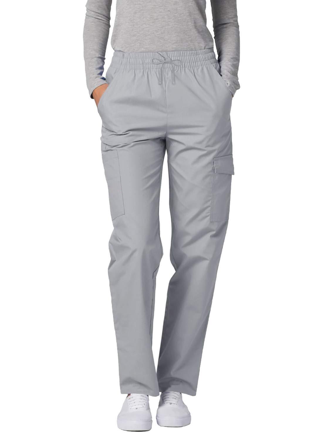 **Adar Women's Universal Tapered Cargo Scrub Pants - Comfortable Medical Work Pants for Nurses, Doctors & Healthcare Professionals - Perfect for Hospital Shifts & Clinical Work**
