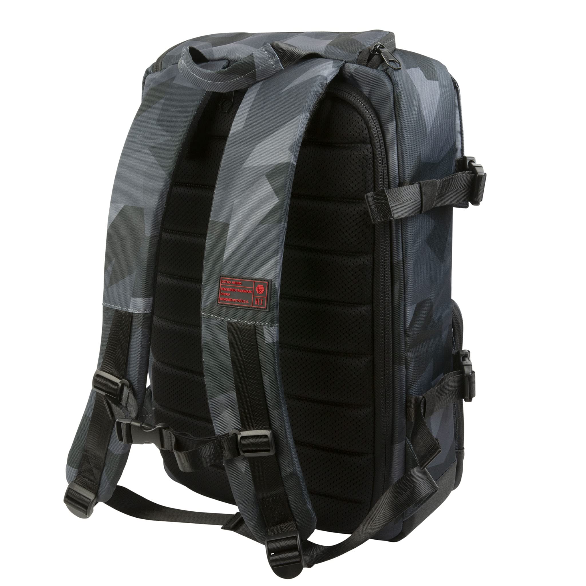 HEX Ranger BACKLOADER Tactical Backpack - Glacier Camouflage V2 - Durable Military Style Hiking & Outdoor Adventure Gear for Camping, Hunting & Travel