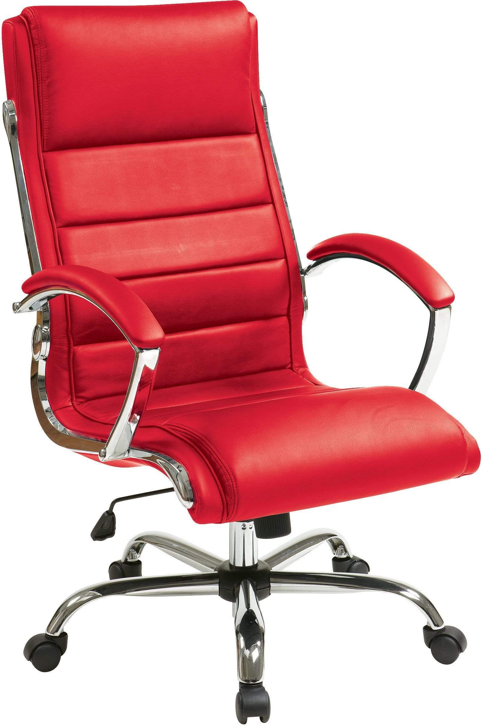 Office Star Work Smart™ Executive Chair [FL1327C] - Ergonomic High Back Office Chair with Adjustable Lumbar Support for Home & Business Workspaces