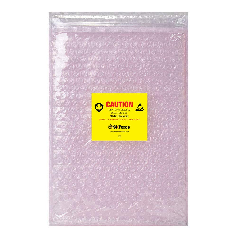 Anti Static Bubble Bags - 100 Pack Resealable Static Shielding Bags for Sensitive Electronics | Reusable ESD Protection | Perfect for Shipping, Storing & Protecting Computer Parts, Circuit Boards & Electronic Components