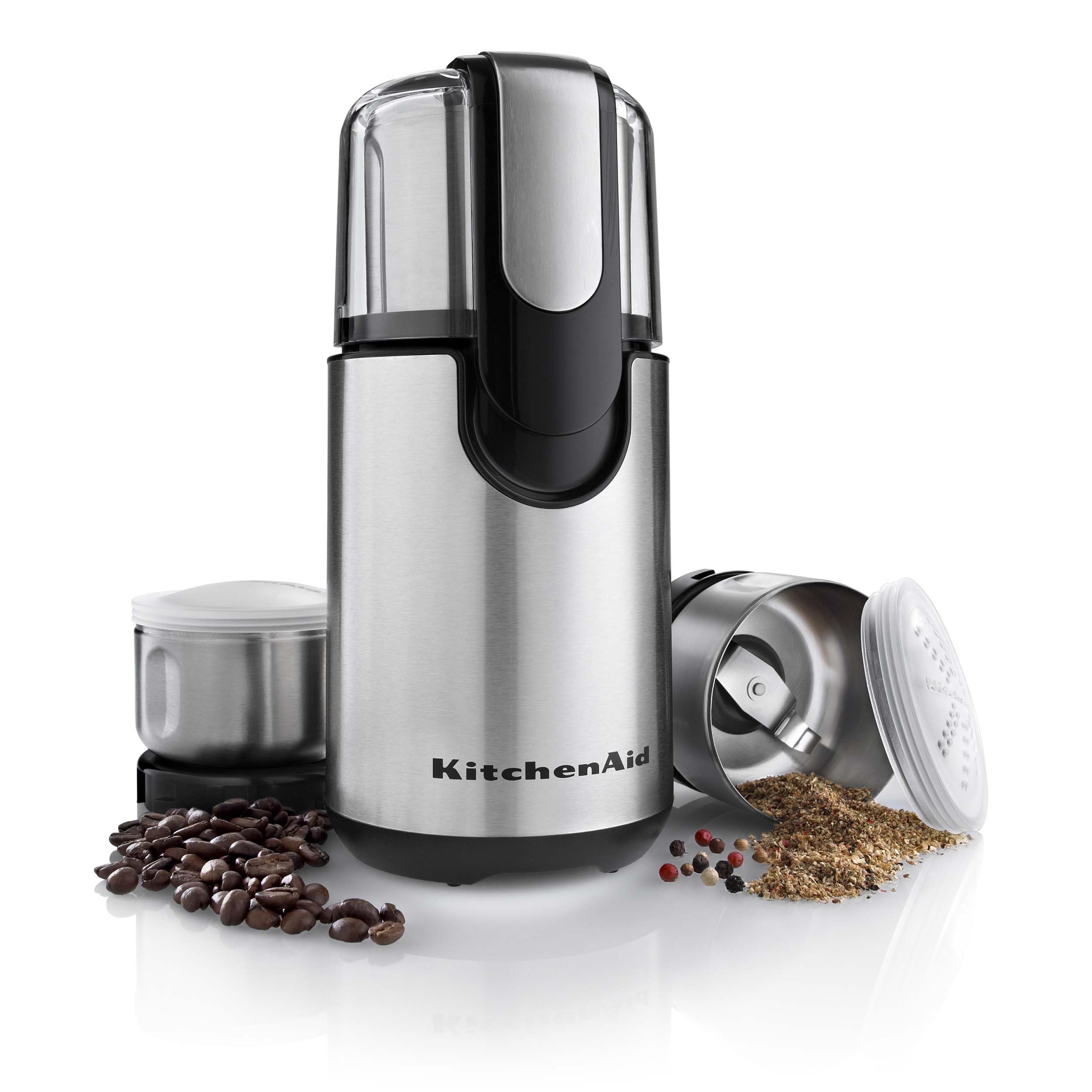 KitchenAid Onyx Black Blade Coffee Grinder and Spice Grinder Combo Pack - Perfect for Freshly Ground Coffee & Spices at Home