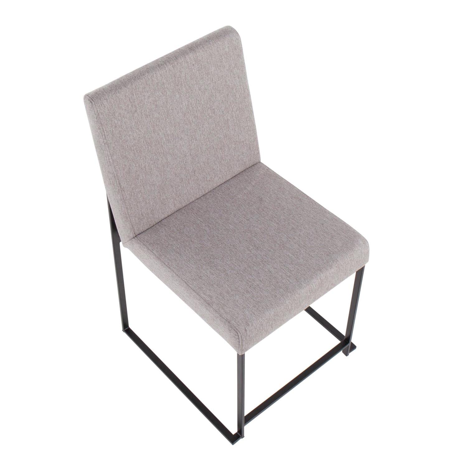 LumiSource High Back Fuji Dining Chair - Set of 2 Modern Upholstered Kitchen Chairs for Dining Table | Comfortable Contemporary Seating for Home, Restaurant & Office Use