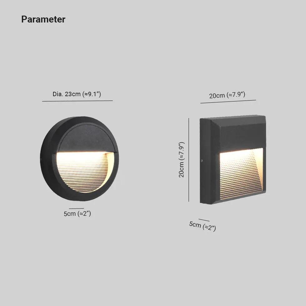 Motion Sensor Stairway Wall Lighting - Black LED Step Lights for Indoor/Outdoor Stairs, Hallways & Pathways - Weatherproof Night Safety Lighting