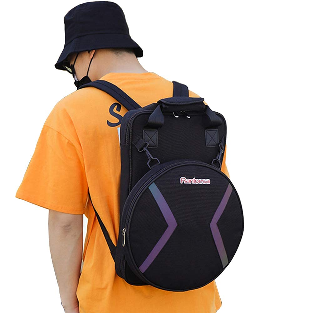 12 Inch Silent Drum Practice Pad Bag - Waterproof Drum Pad Case with Adjustable Dual Straps | Perfect for Quiet Drumming Practice at Home, Studio & Travel
