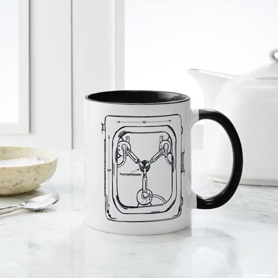 Flux Capacitor Ceramic Coffee Mug 11 oz (325 ml) - Back to The Future Inspired Coffee Cup for Movie Fans, Office & Home Use