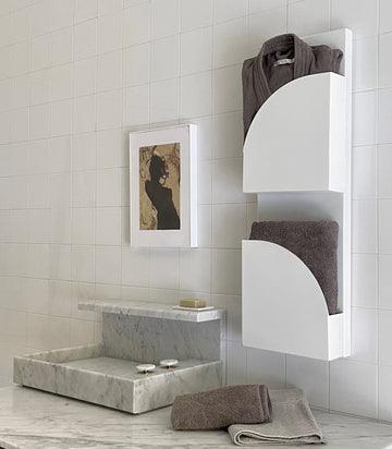 Mg12 Geometricians Christmas Towel Warmer - 12W x 36H - Perfect for Bathrooms, Kitchens & Holiday Gift Giving