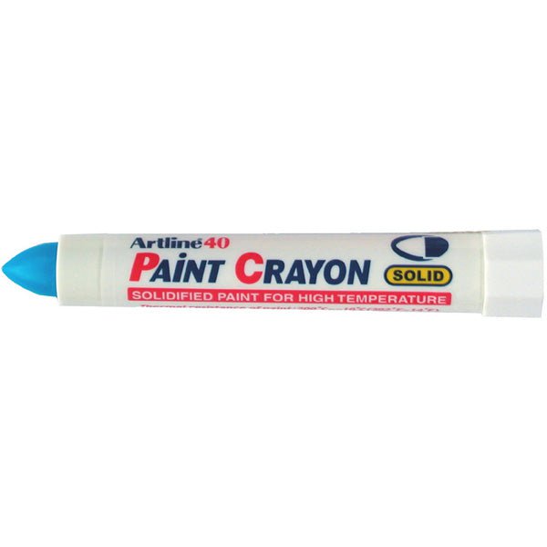 Artline 40 Permanent Paint Markers - Blue (12 Pack) | Waterproof & Vibrant Colors for DIY Crafts, Wood Signs, Rock Painting & Fabric Art Projects