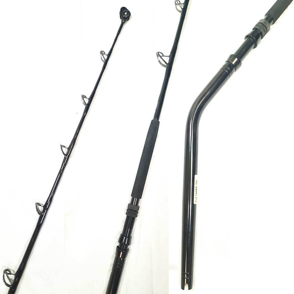 Capt. Harry’s Blackout Series Swordfish 80lb Deep Drop Fishing Rod - Premium Offshore Trolling Rod for Swordfish, Tuna & Big Game Fishing - Perfect for Deep Sea Fishing & Sportfishing Adventures