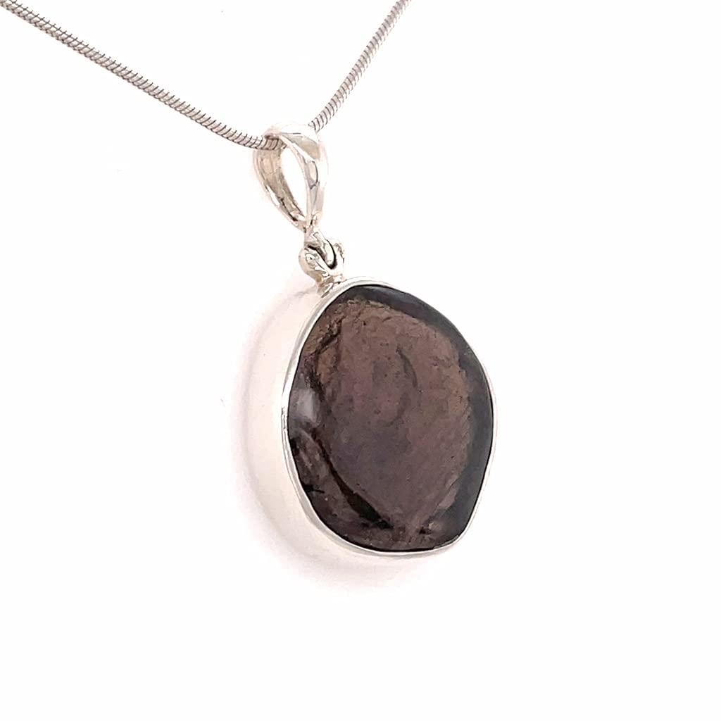 Saffordite Pendant Necklace - Natural Gemstone Jewelry for Women, Healing Crystal Necklace for Spiritual Protection & Positive Energy | Perfect for Meditation, Yoga & Everyday Wear