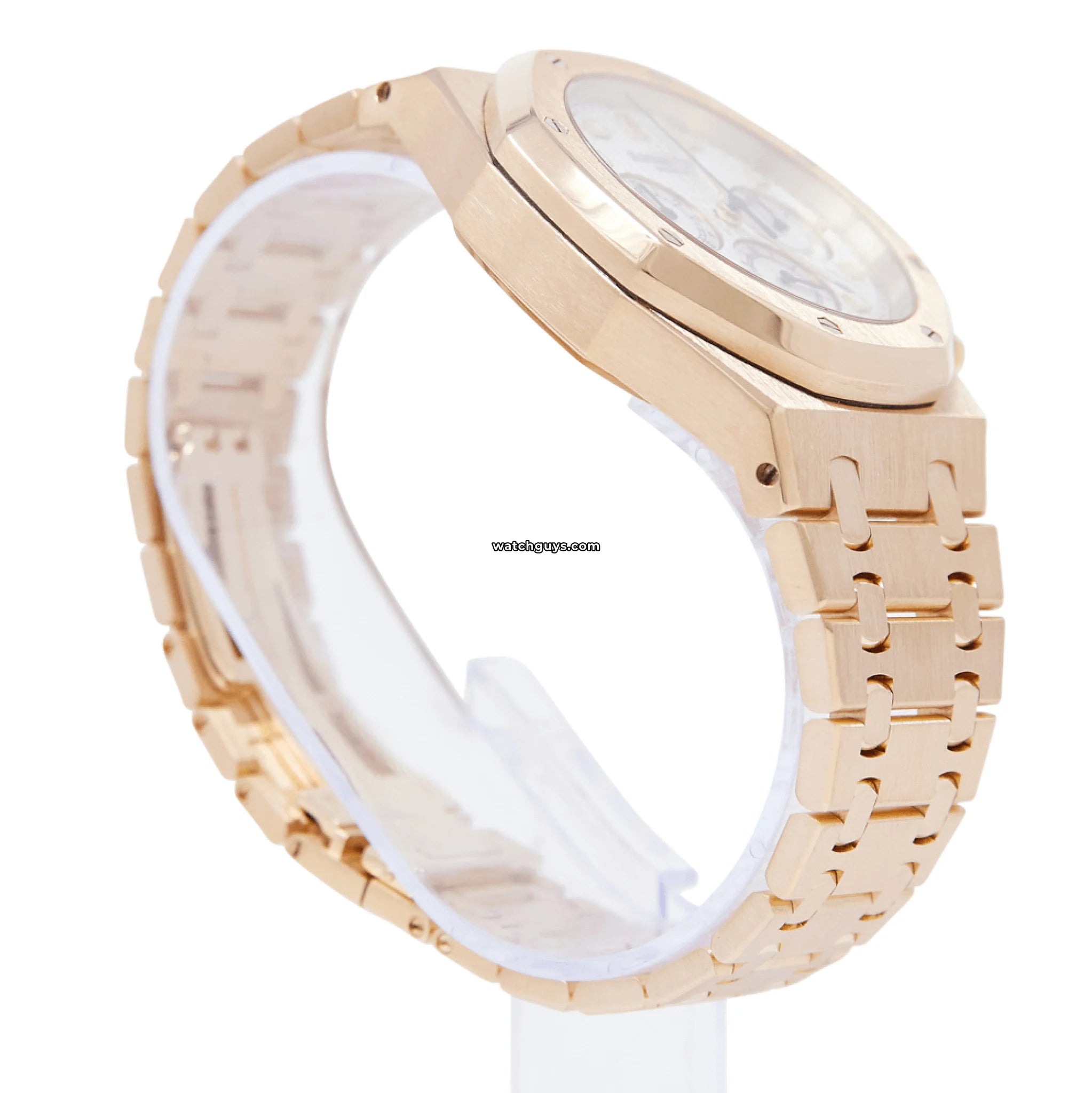 Audemars Piguet Royal Oak 26022OR.OO.D088CR.01 Luxury Men's Watch - 18K Rose Gold & Brown Leather Strap - Perfect for Business Meetings & Formal Events