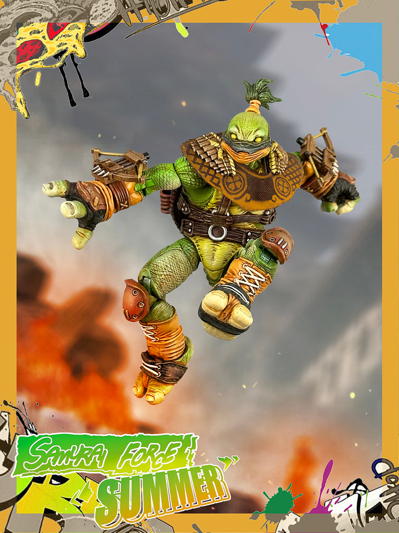 Fury Toys 1/12 Scale 5-inch Action Figure - Wave 3 Rage Samurai Force Turtle Collectible Figure for Display & Play | Perfect for Anime Fans, Model Collectors, and Gift Giving
