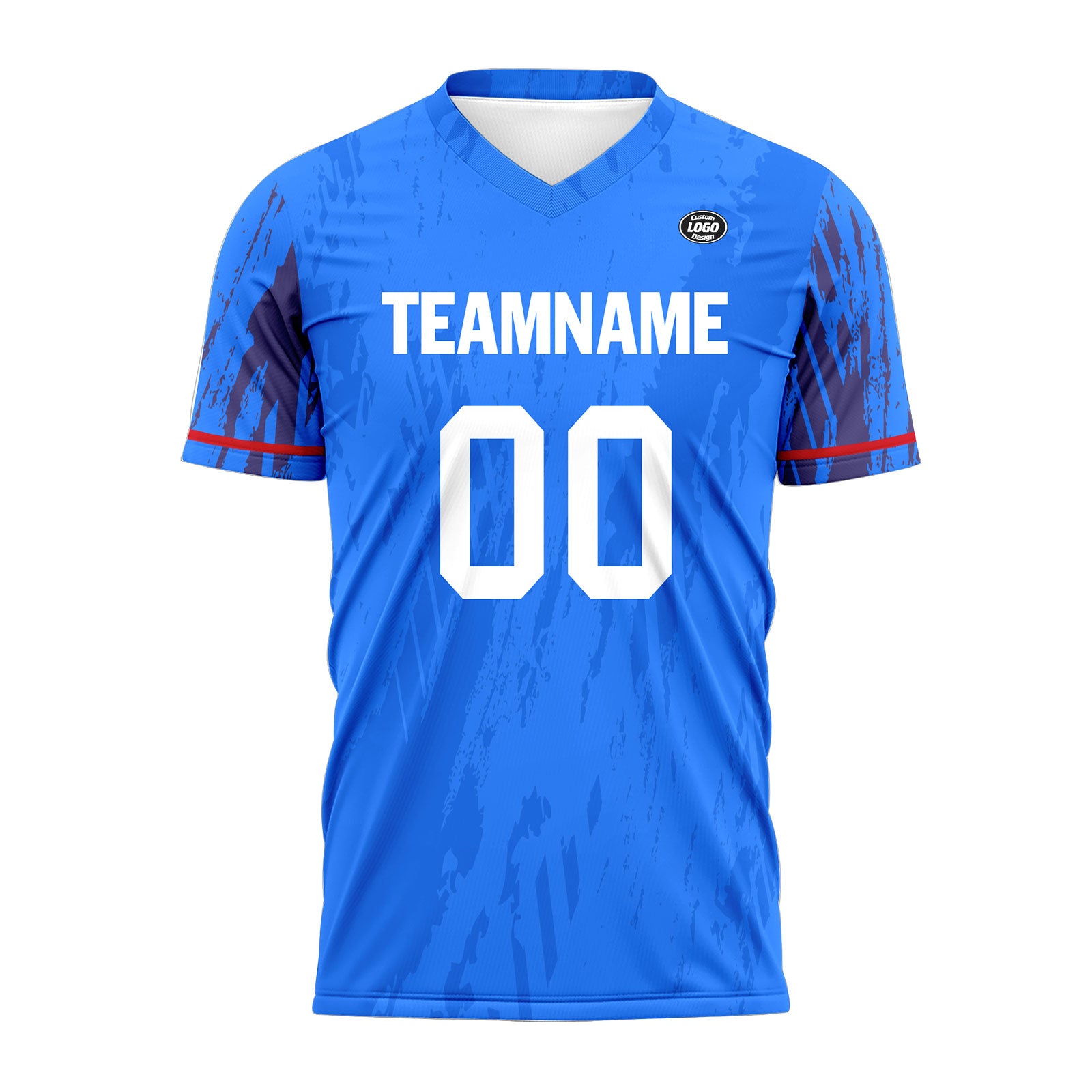 Custom Blue Soccer Jersey Set - Personalized Team Uniforms SCJ101 D28019 for Games, Training & Fan Support