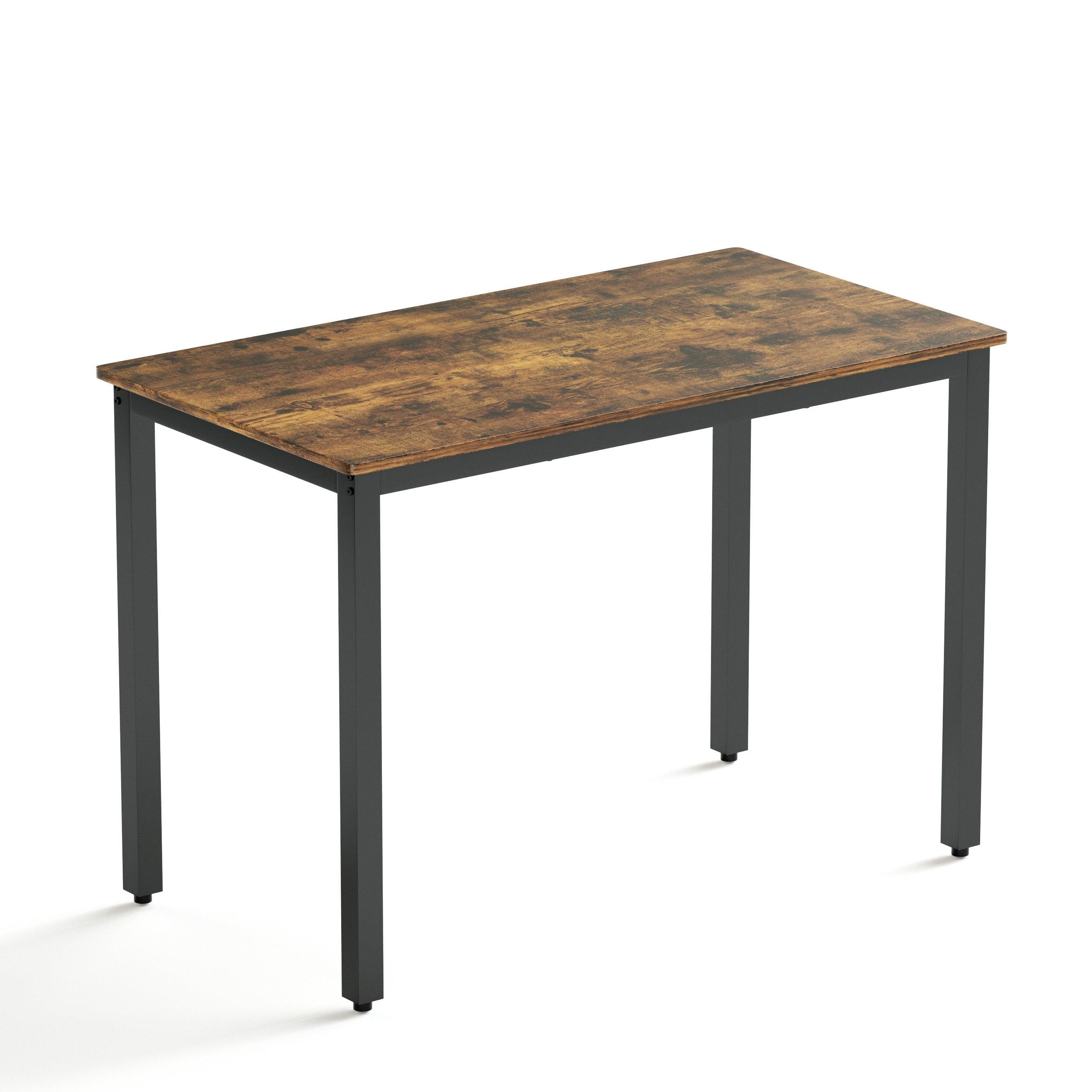 Industrial Dining Table Set with 2 Benches - 43.3