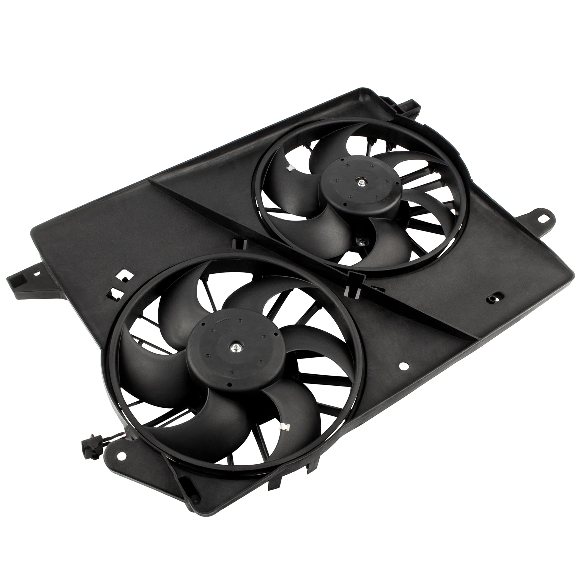 BOXI 620-039 5137714AA Dual Engine Cooling Fan Assembly Compatible with Dodge Challenger 2008-2010, Chrysler 300 2005-2010, Dodge Charger 2006-2010, Magnum 2005-2008 - Perfect for Engine Overheating Prevention & Summer Driving