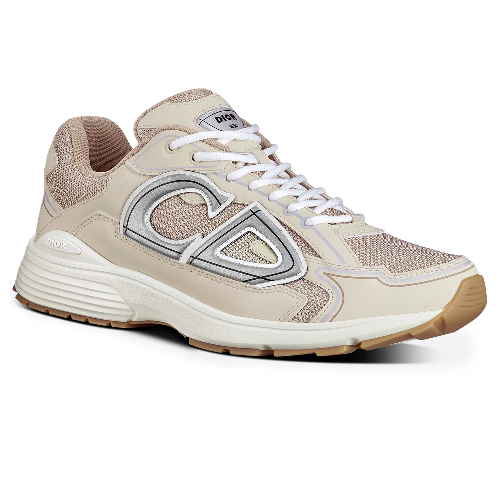 Dior B30 Mesh Cream White Sneakers - Men's Luxury Fashion Shoes for Casual Wear & Street Style