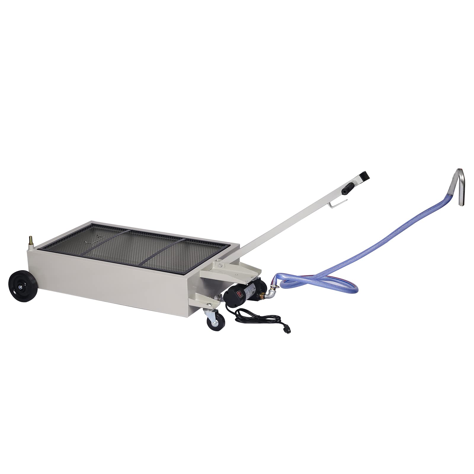 20 Gallon Oil Drain Pan with Electric Pump - Portable Low Profile Oil Change Tank for Cars, SUVs & Trucks - Large Capacity Drain Pan with Hose & Swivel Casters - Ideal for DIY Auto Maintenance & Professional Garage Use