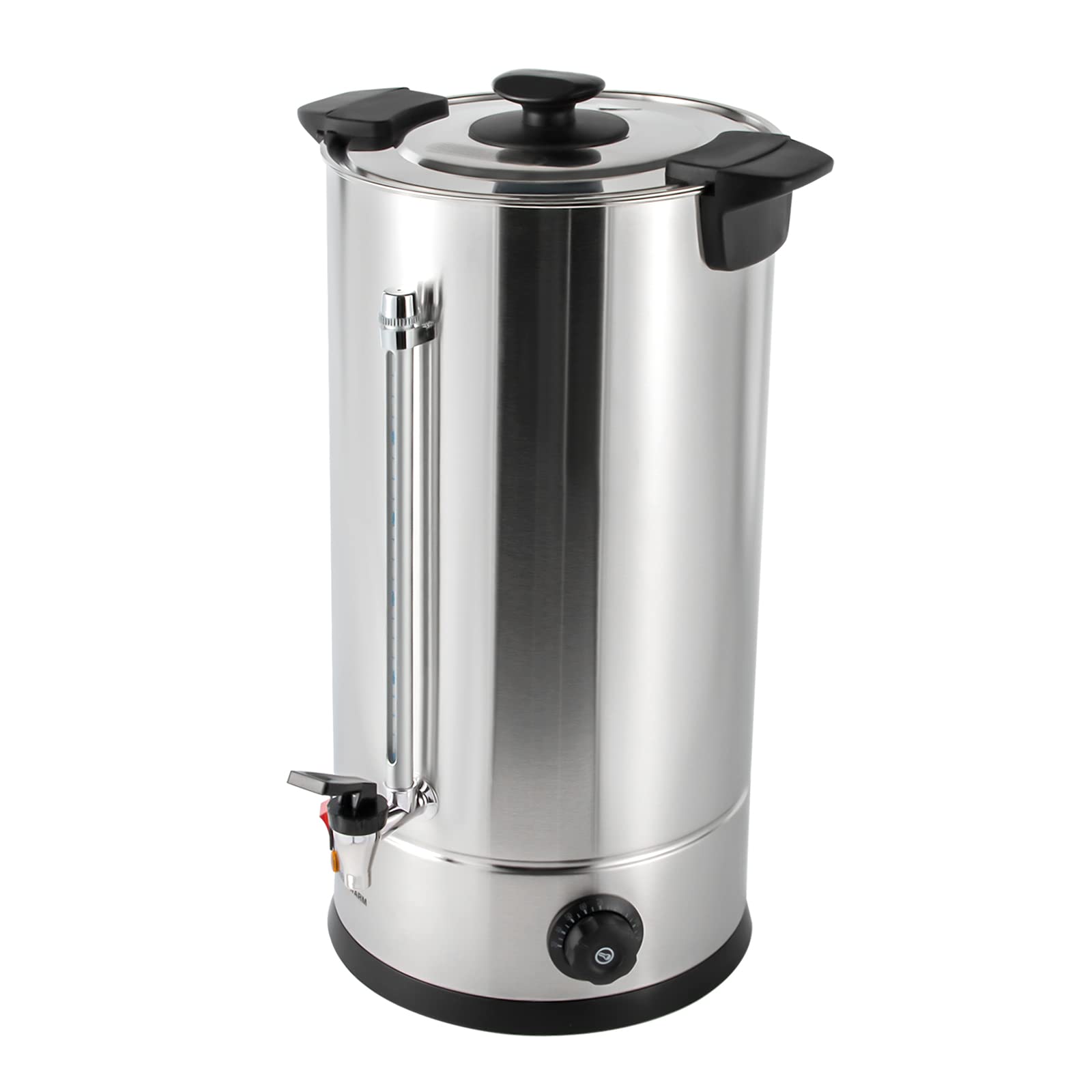 Commercial Coffee Urn 25L/6.6Gal - Electric Hot Water Dispenser with Thermostat Control (86-230°F Adjustable), 1.4KW Stainless Steel Coffee Pot - Perfect for Restaurants, Offices & Home Brewing - Ideal for Large Gatherings, Catering Events & Daily Coffee Service