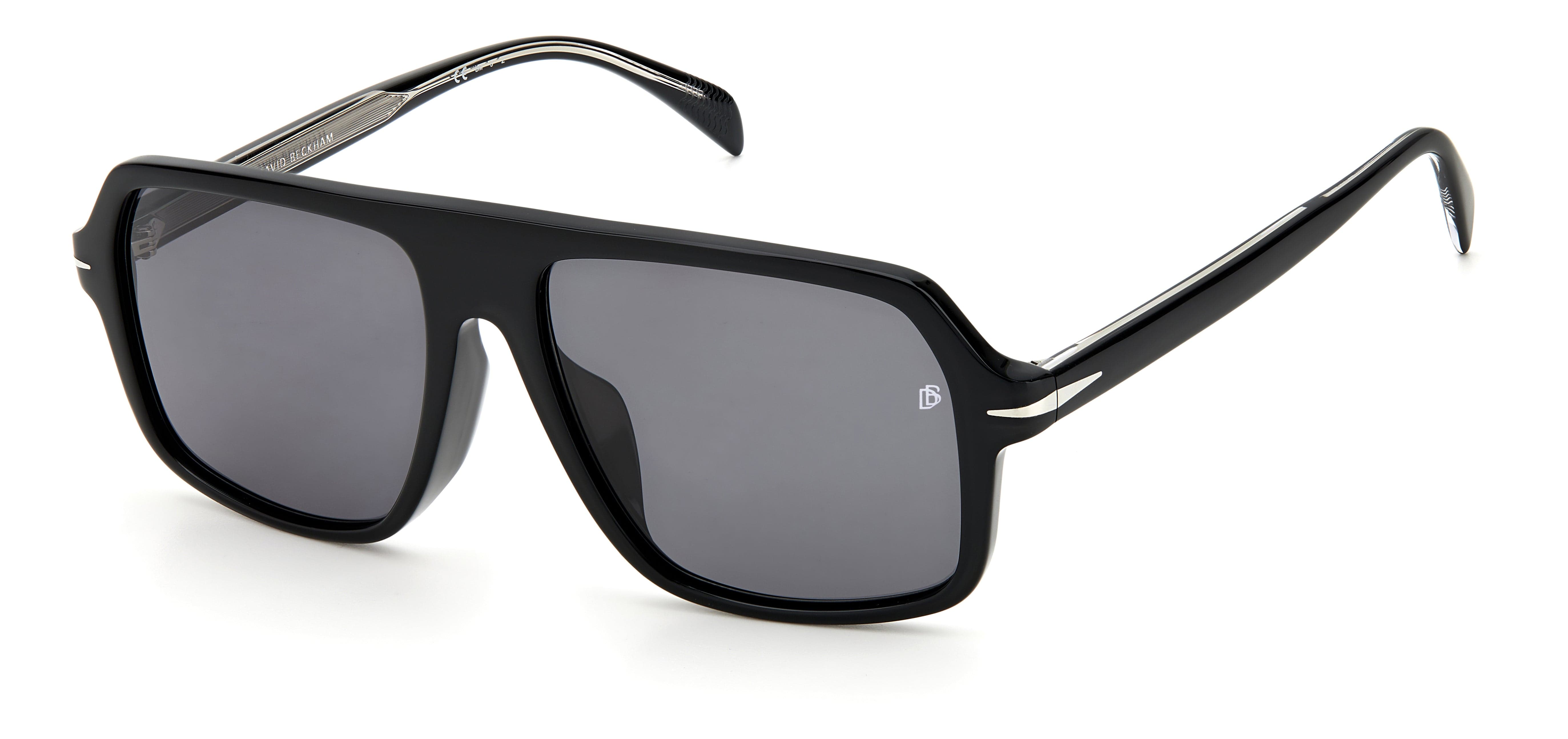 DAVID BECKHAM DB 7059/F/S BSC 5716 Polarized Sunglasses for Men - UV Protection Aviator Style Shades for Driving, Travel & Outdoor Activities