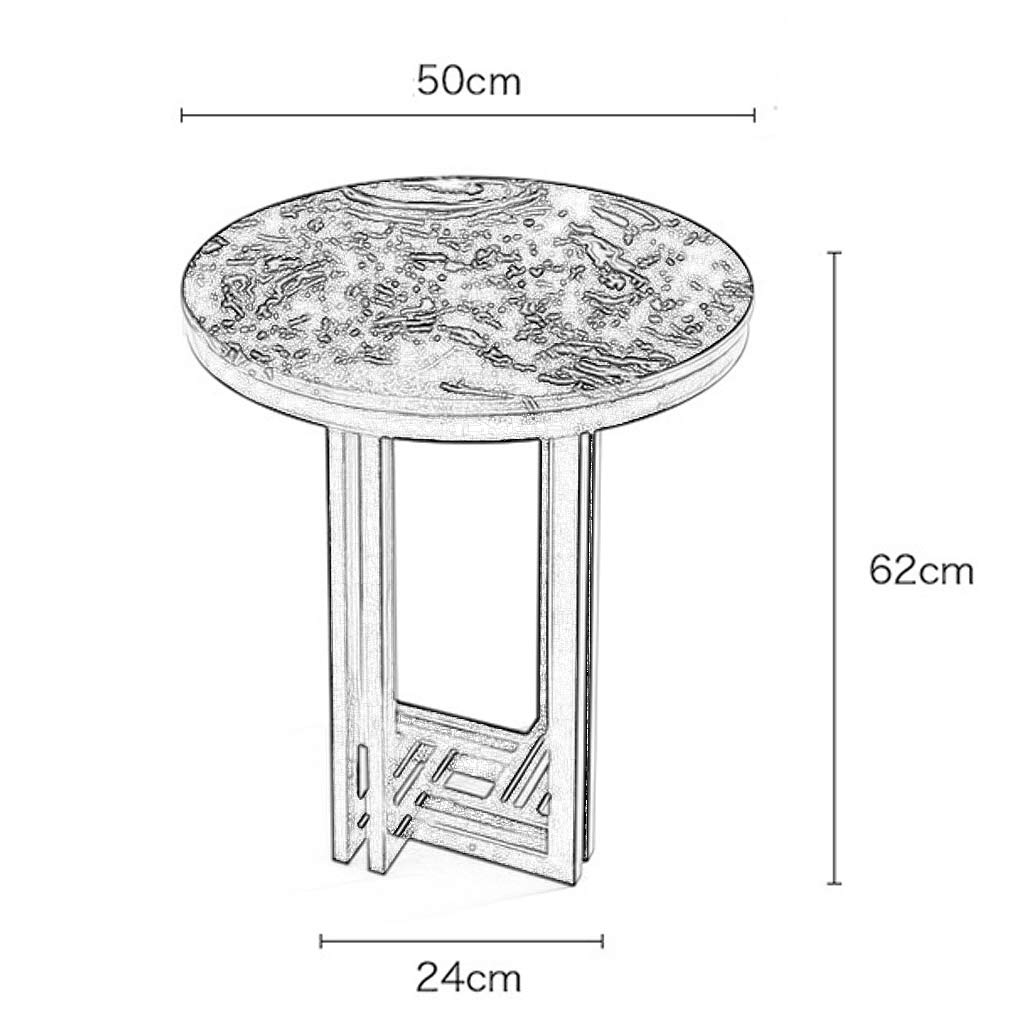 Luxury Round Coffee Table with High-Grade Marble Top - 20