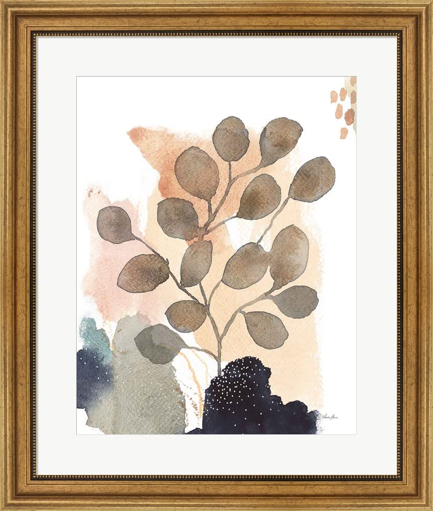 Serene Nature III by Laura Horn - Framed Art Print with Wide Gold Frame, 24x28 Inches - Perfect for Living Room, Bedroom & Office Decor