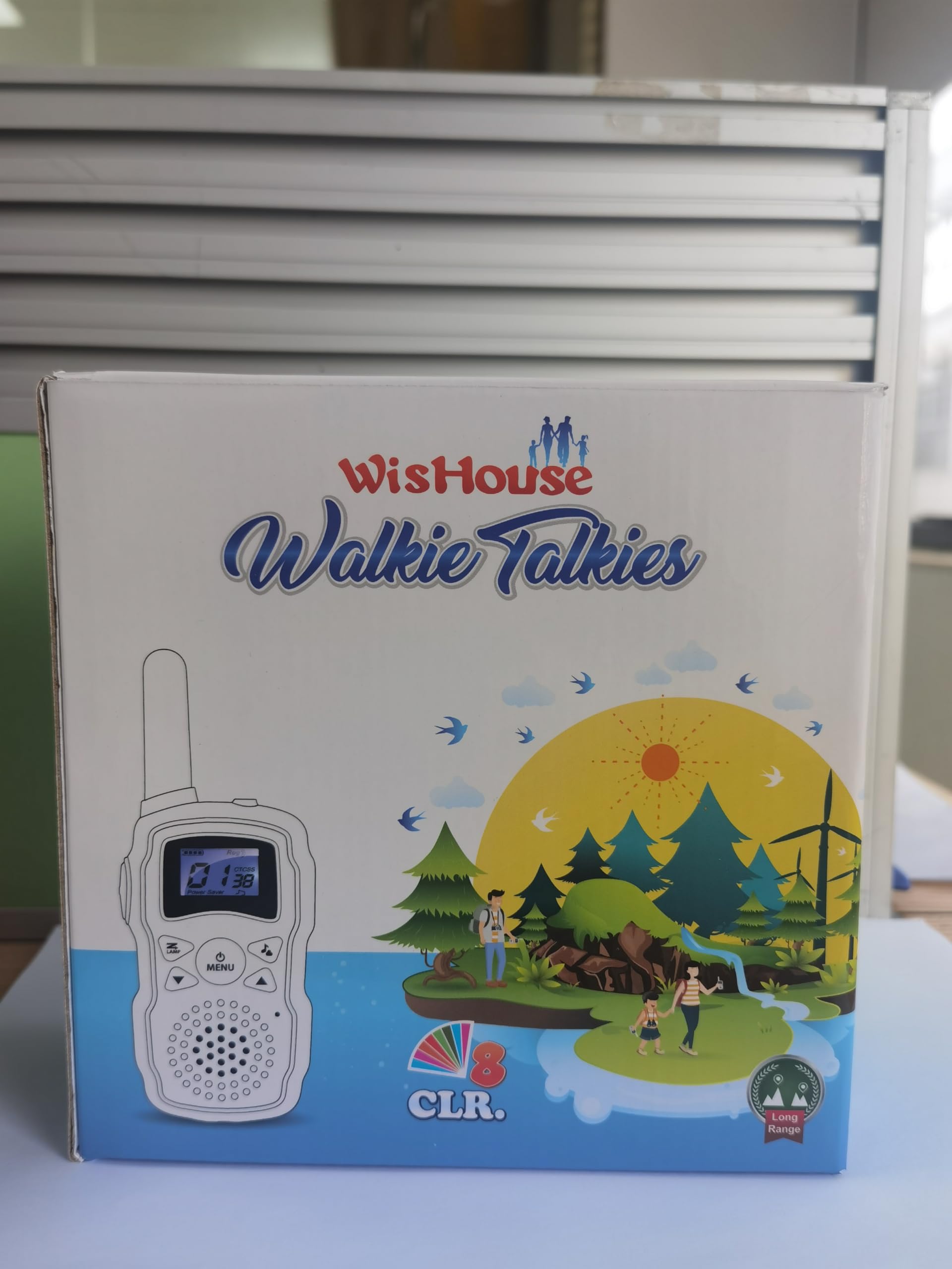 Wishouse Rechargeable Walkie Talkies for Kids & Adults - Long Range 2-Way Radios with Flashlight, VOX & Easy Operation - Perfect for Hiking, Camping, Outdoor Games & Birthday Gifts (3 Pack) - Ideal for Boys Girls Ages 4-10 Years Old