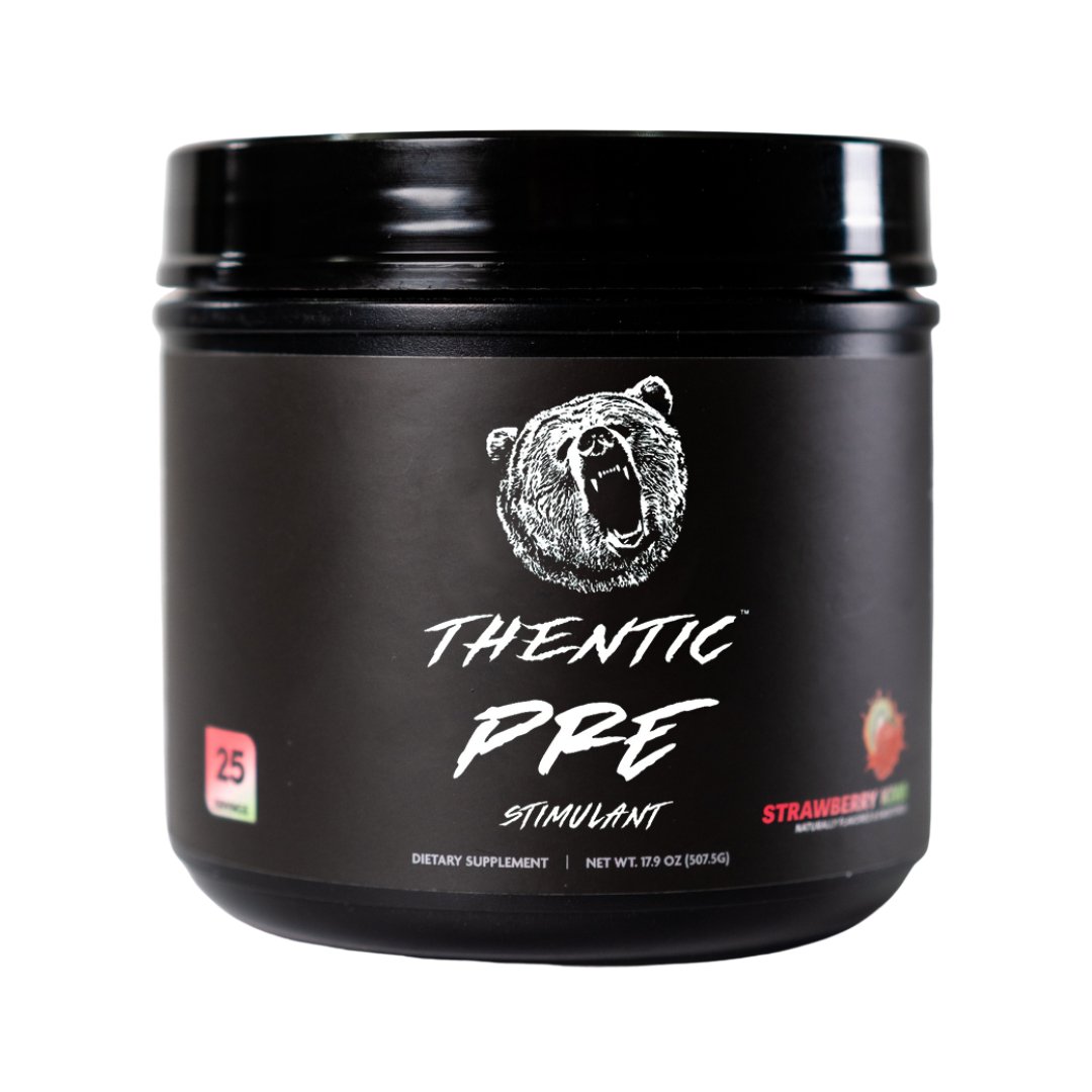Premium Thentic Pre Workout Supplement for Energy & Focus - Boost Performance for Gym, Running & Fitness Training