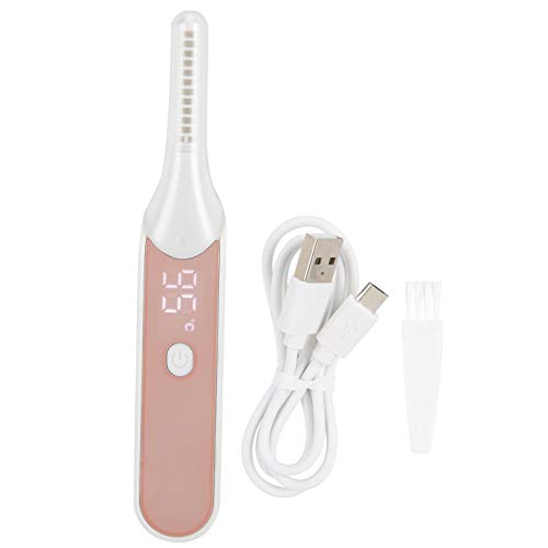 Digital Heated Eyelash Curler with LCD Display - Long Lasting Battery for Perfect Curls - Home & Travel Beauty Essential