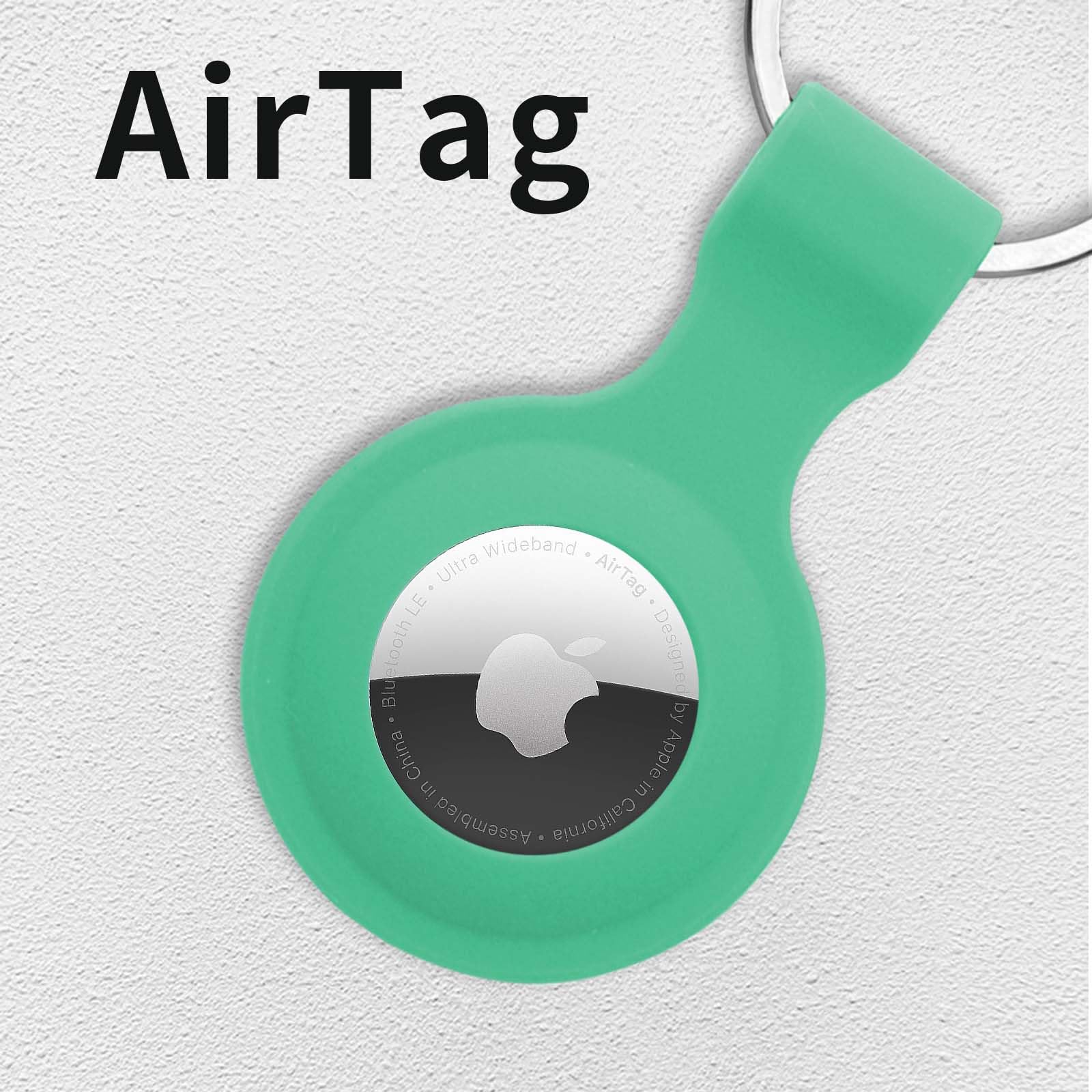 Premium Silicone Case for Apple AirTag 2021 - Anti-Lost Keychain Holder with Secure Key Ring | Protective Cover Compatible with AirTag Tracker | Perfect for Keys, Luggage, Pets & Valuables Tracking