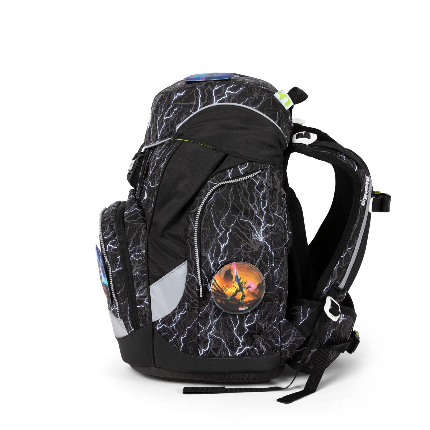 Ergobag School Backpack 6-Piece Set - SuperReflektBear Glow Edition | Lightweight Durable Kids Bookbag for Elementary Students | Perfect for School, Travel & Outdoor Adventures