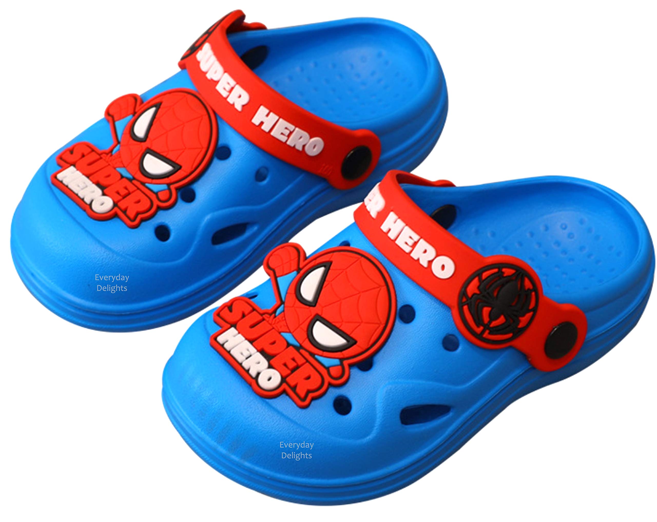 **Marvel Spider-Man Clogs Slip-On Water Shoes for Boys & Kids - Comfortable Summer Beach & Pool Shoes for Outdoor Play**