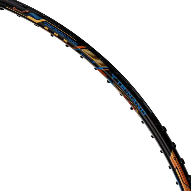 Li Ning Air Force 78 G3 Badminton Racket - Prestrung Professional Shuttlecock Racquet in Navy/Silver/Orange | Made in China | Perfect for Competitive Play & Training Sessions
