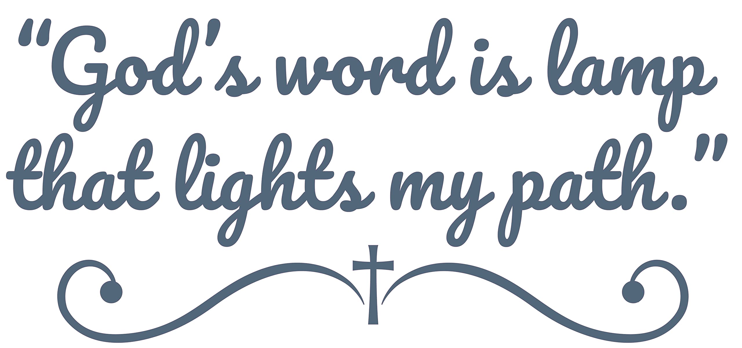 Psalm 119:105 Bible Verse Wall Decal - 15
