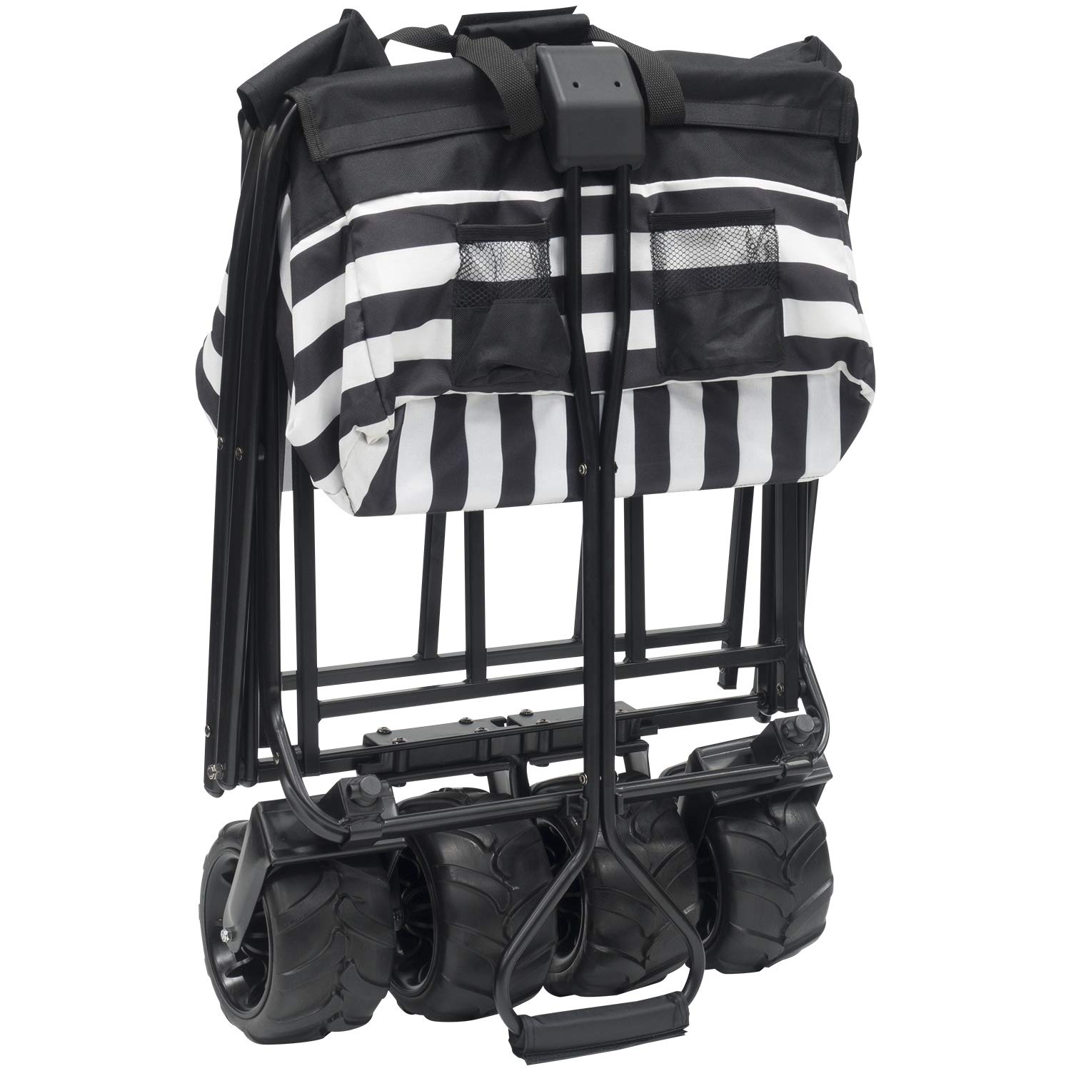 Best Collapsible Outdoor Wagon for Kids - All Terrain Push Pull Stroller & Folding Cart for Beach, Park, Garden, Sports & Camping | Perfect for Family Outings, Picnics and Outdoor Adventures