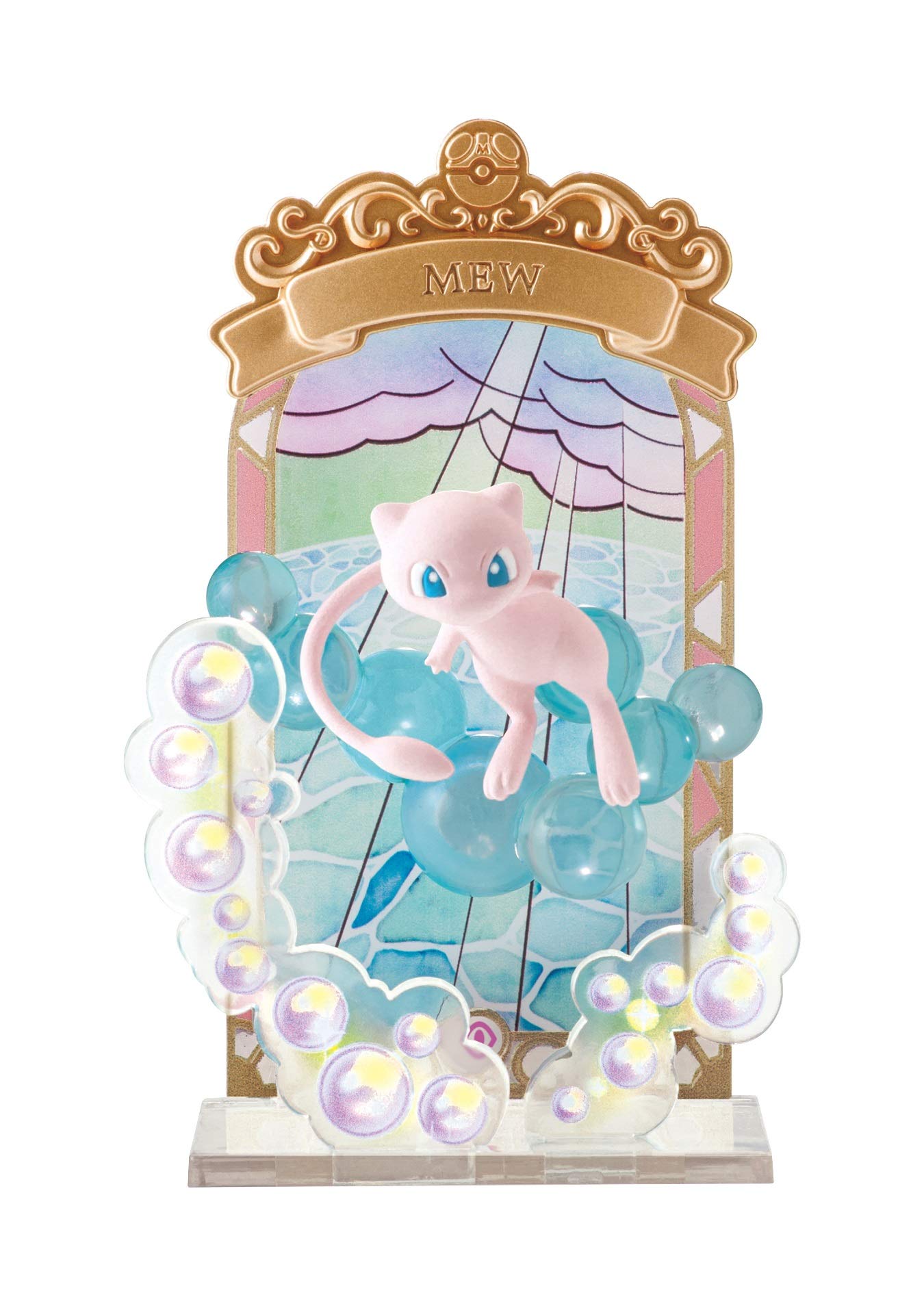 Pokemon Stained Glass Collection - Complete 6-Piece Candy Toy with Gum (Pocket Monster) - Perfect for Collectors, Gifts & Nostalgic Fun