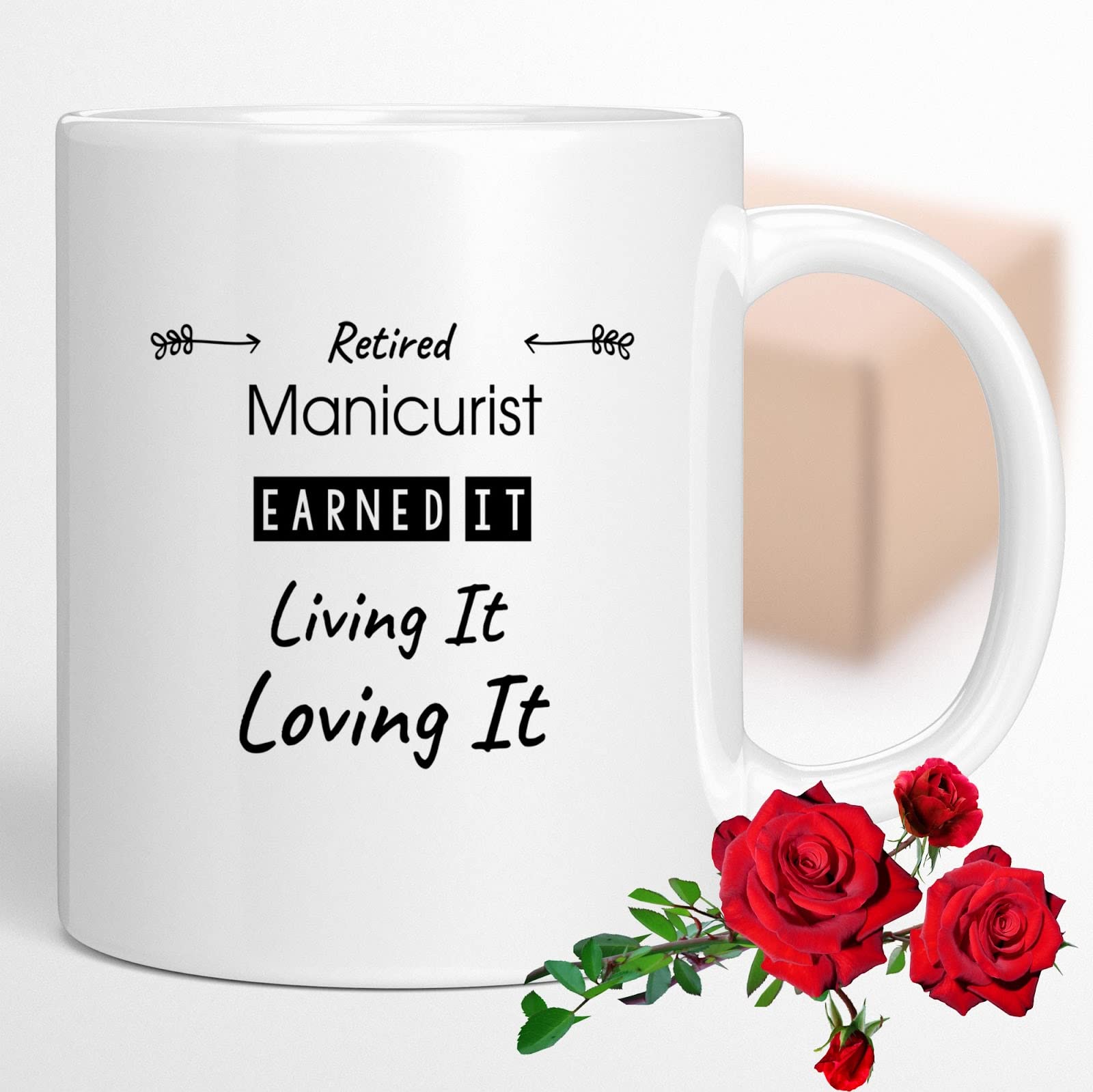 Retired Manicurist Coffee Mug - Perfect Retirement Gift for Nail Technicians & Coworkers - Ideal for Farewell Parties & Office Celebrations