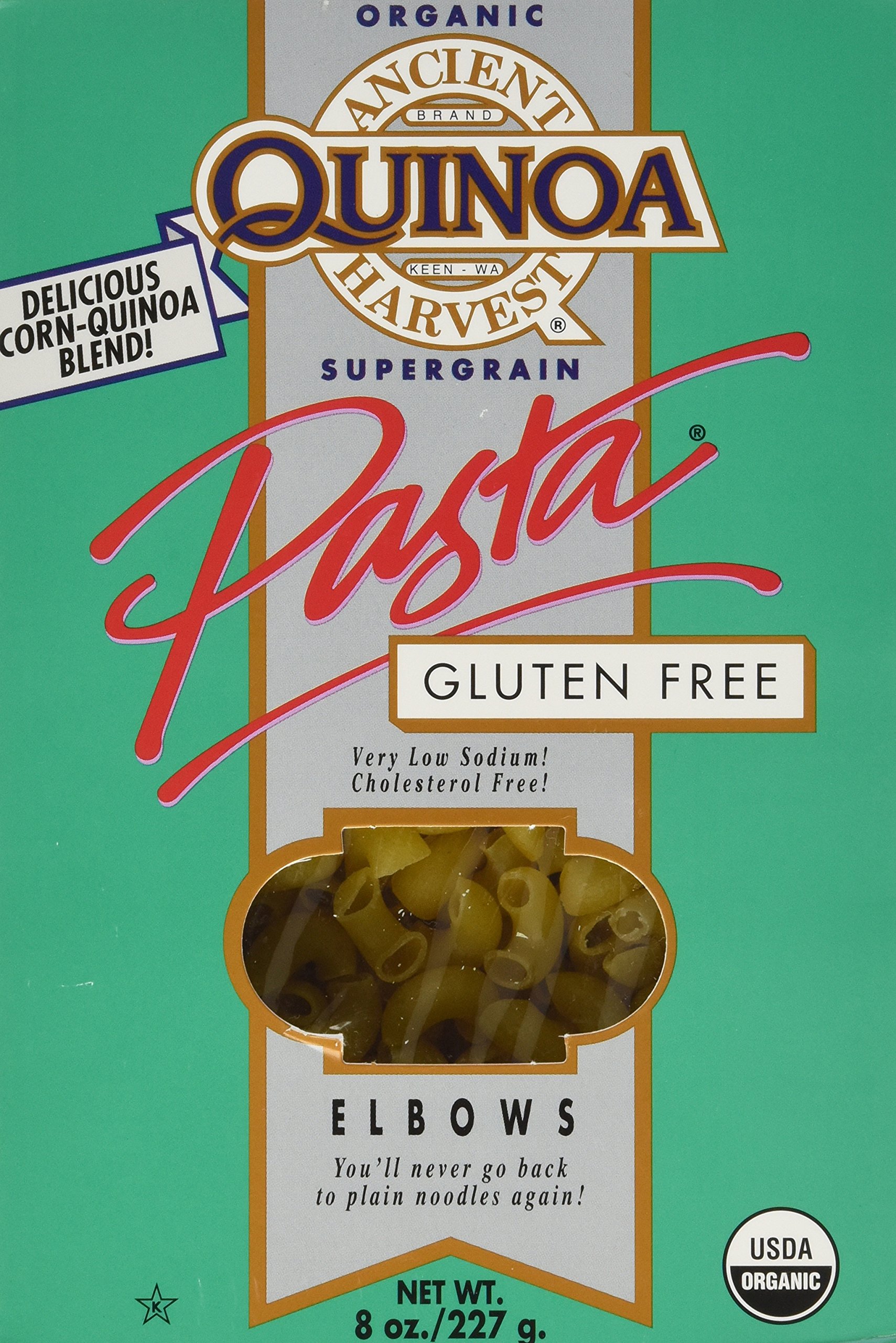 Ancient Harvest Organic Gluten Free Quinoa Elbows Pasta - Healthy Vegan Pasta Alternative for Italian Dishes, Meal Prep & Gluten-Free Diets