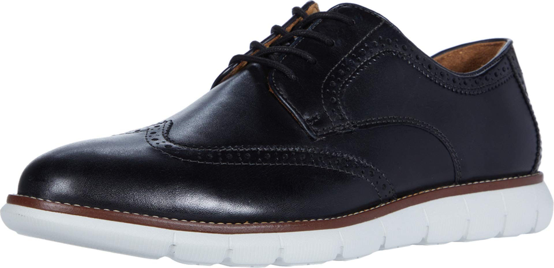 Johnston & Murphy Men's Holden Wingtip Oxford Dress Shoes - Genuine Full Grain Leather, Lightweight Comfort for Business & Formal Occasions | Perfect for Office, Weddings & Professional Events