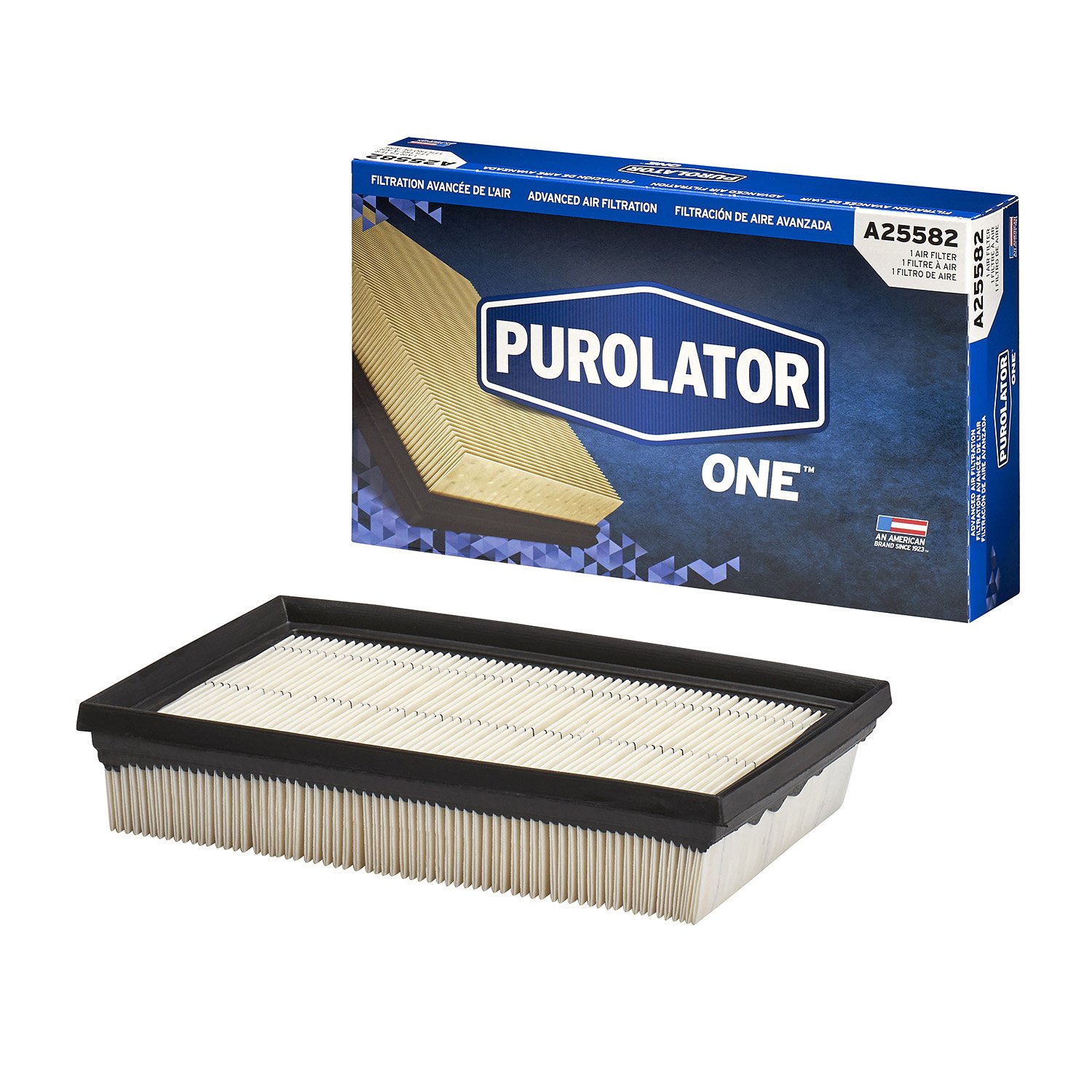 PurolatorONE Advanced Engine Air Filter A25582 - Compatible with Ford, Mazda, Mercury Vehicles | High Performance Air Filter for Improved Engine Efficiency & Longevity | Perfect for Daily Commuting & Highway Driving