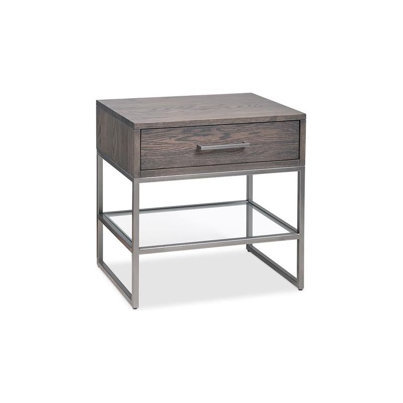 Electra 1-Drawer Open Nightstand - Modern Bedside Table for Bedroom, Living Room & Office - Perfect for Storage, Books & Decor