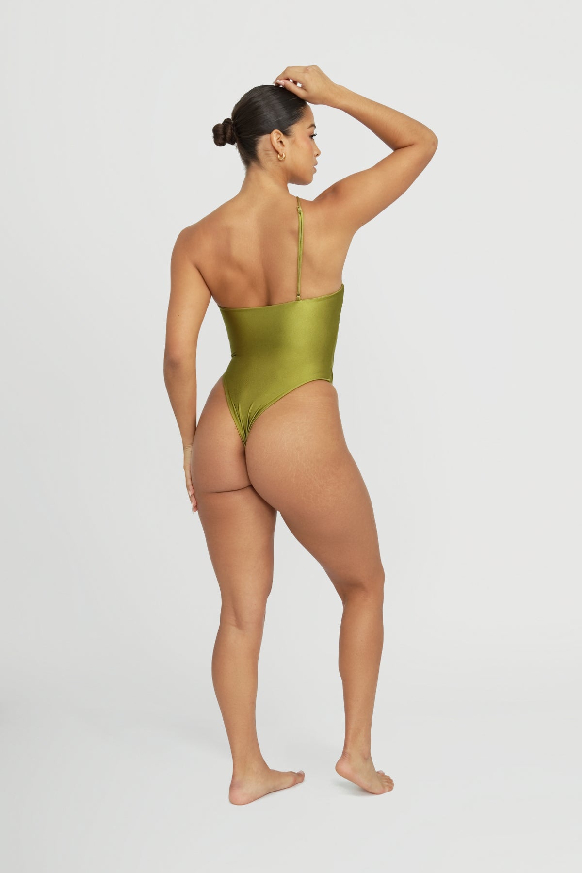 Biscayne One Piece Swimsuit - Olive Green Monokini for Women | Beach Vacation, Pool Party, Summer Fashion