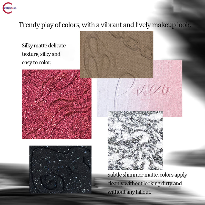 PUCO 2024 Future Vision Eyeshadow Palette - 12 Color Eyeshadow Set, Highly Pigmented, Long Lasting, Vegan & Cruelty-Free Makeup - Perfect for Party, Wedding, and Everyday Glam Looks