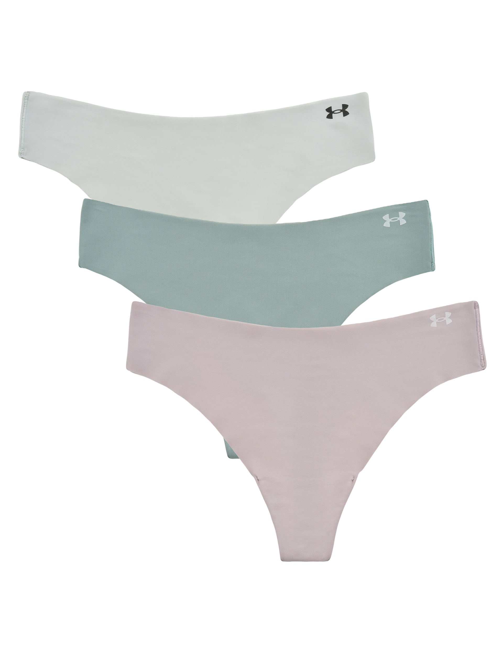 Pure Stretch 3 Pack No Show Thong Socks - Grey Dawn/Hydro Green/Silica Green | Comfortable Invisible Socks for Women & Men | Perfect for Sneakers, Loafers & Casual Shoes
